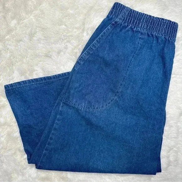 Koret City Blues Vintage Crop Jeans Extra Wide Leg  Medium Wash Size 14 - Picture 1 of 16